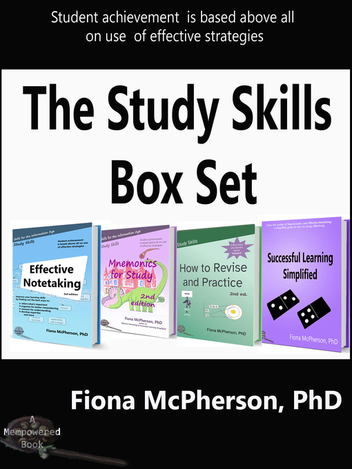 Title details for Study Skills Box Set by Fiona McPherson - Available